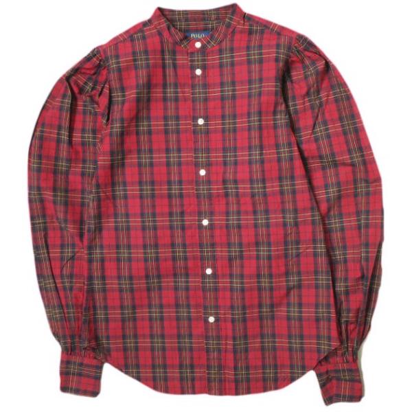 POLO RALPH LAUREN ポロラルフローレン ボリュームスリーブ タータンチェック バンド...