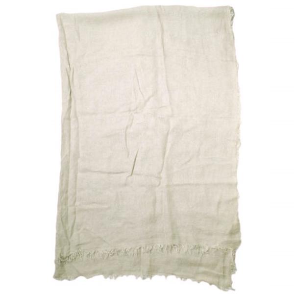 ASAUCE MELER アソースメレ 日本製 フランダースリネンガーゼストール ライトベージュ 大...