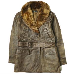 RRL ダブルアールエル Shearling ＆ Leather Jacket シアリング