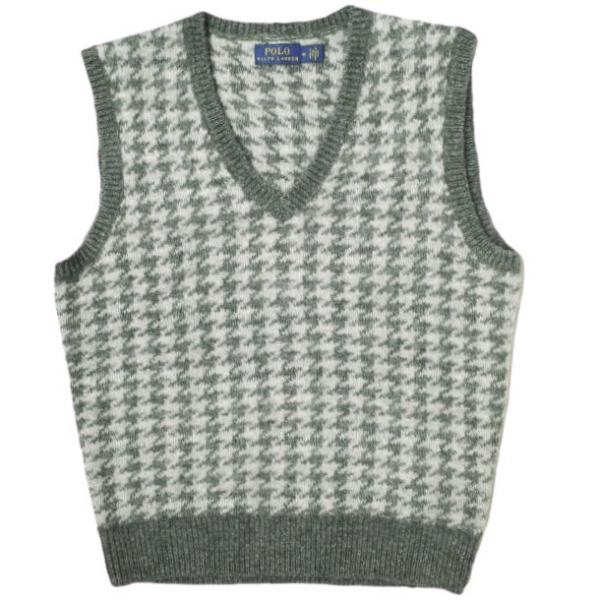 POLO RALPH LAUREN ポロ・ラルフローレン ハウンドトゥースウールブレンドベスト 21...