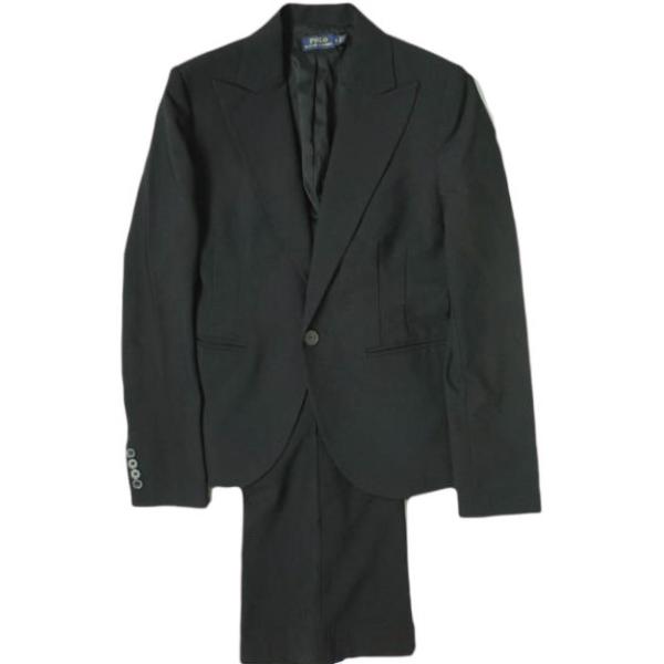 POLO RALPH LAUREN ポロ・ラルフローレン ブラックパンツスーツ (JK)4/(PT)...