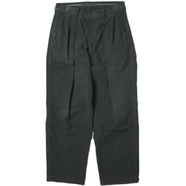 BLACK＆BLUE ブラックアンドブルー 日本製 Two Tuck Wide Trousers 2...