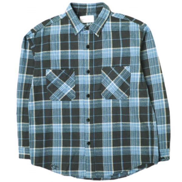 UNUSED アンユーズド 22AW 日本製 Damaged check shirt シルクコットン...