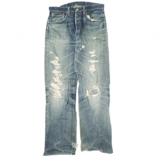 WAREHOUSE ウエアハウス 日本製 Lot 1001XX セルビッチデニムパンツ 33 インデ...