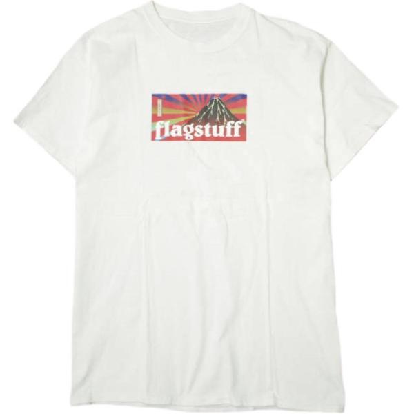 F-LAGSTUF-F FLAGSTUFF フラグスタッフ ボックスロゴTシャツ L程度 ホワイト ...