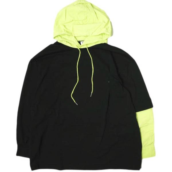 ADD SEOUL エーディーディーソウル Layered Hoodie レイヤードプルオーバーパー...