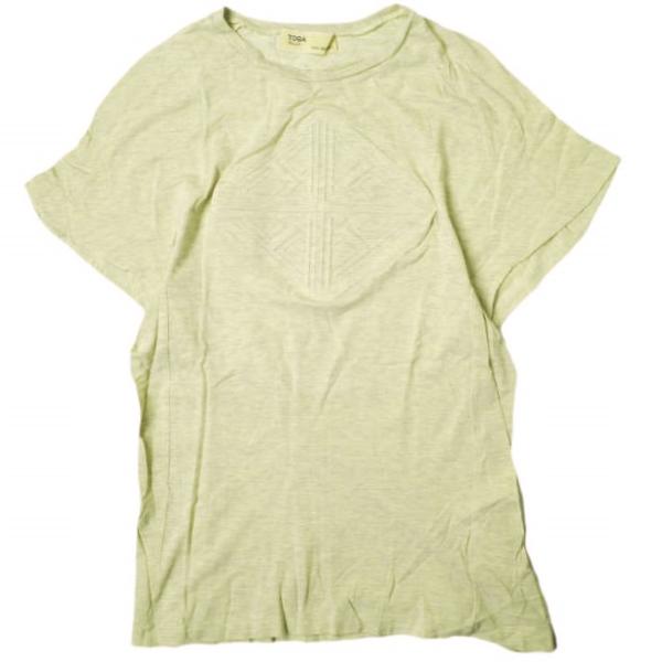 TOGA PULLA トーガ プルラ 日本製 エンボス加工Tシャツワンピース TP41-JK239 ...