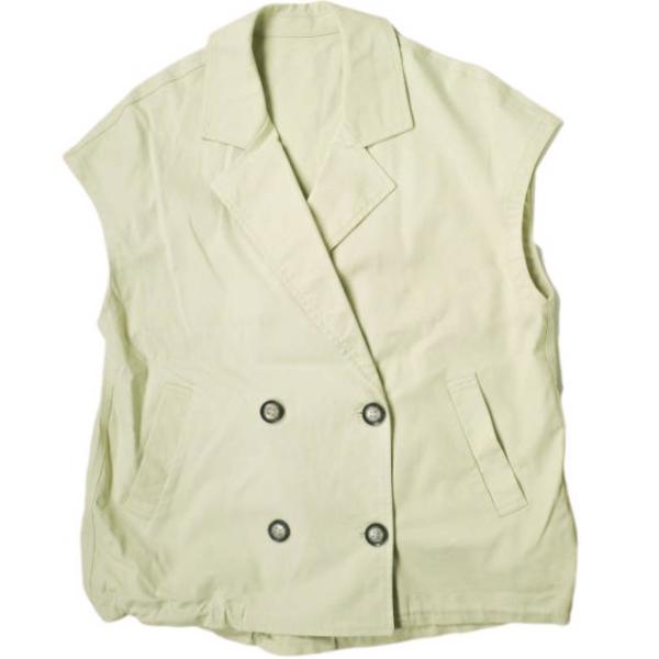 RISLEY リズレー 23SS ダブルテーラードジレ トレンチベスト R2301-TG444 Fr...