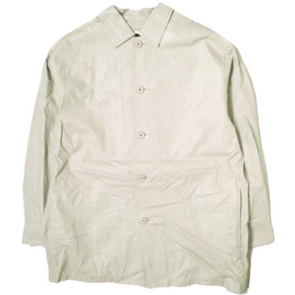 H BEAUTY＆YOUTH エイチ ビューティーアンドユース FAKE LEATHER SHIRT...