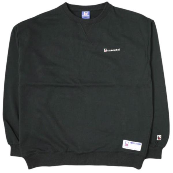 新品 Danke Schon ダンケシェーン 24SS ロゴ刺繍 Vガゼットクルーネックスウェット ...