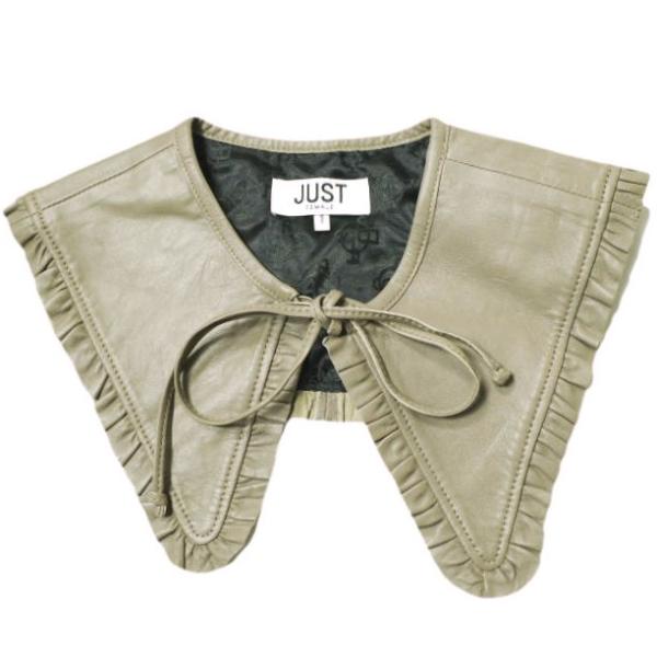 JUST FEMALE ジャストフィーメイル 21AW ラムレザーつけ襟 2109091300053...