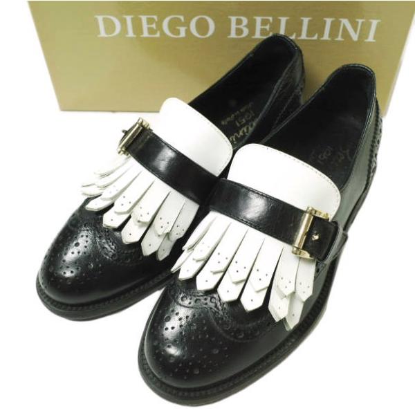 DIEGO BELLINI ディエゴベリーニ キルトタッセル ツートーン ウイングチップシューズ モ...