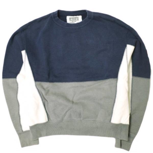C.E シーイー 日本製 PANEL CREW NECK カラーパネルクルーネックスウェット S N...