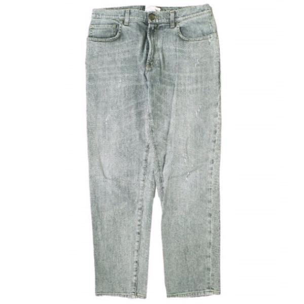 DOLCE＆GABBANA ドルチェアンドガッバーナ 22 ロゴプレート付き ダメージ加工テーパード...