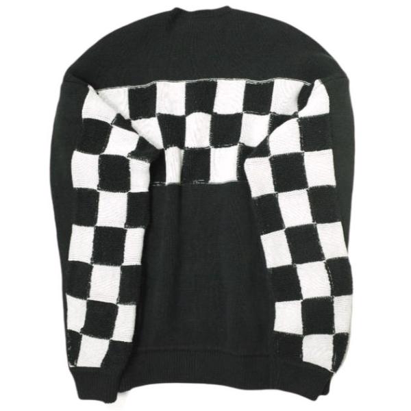 Danke Schon ダンケシェーン RV CREWNECK KNIT CHECKER オーバーサ...