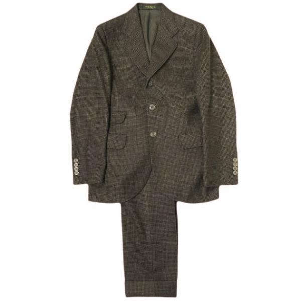 RRL ダブルアールエル WOOL PLAID SUIT MADE IN ITALY ウールチェック...