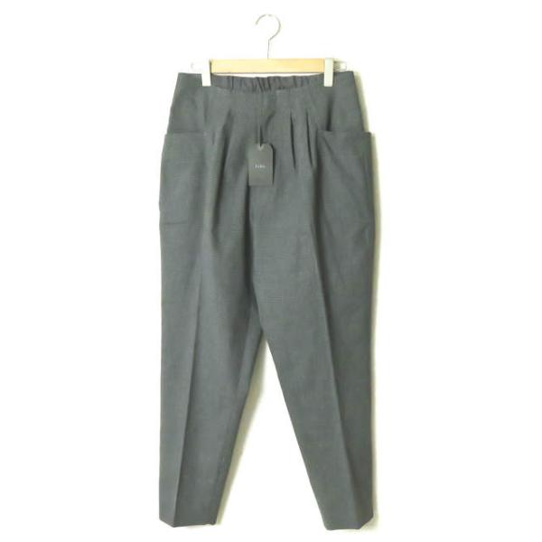新品 bukht ブフト 19SS 2TUCK L POCKET TROUSERS GLEN CHE...