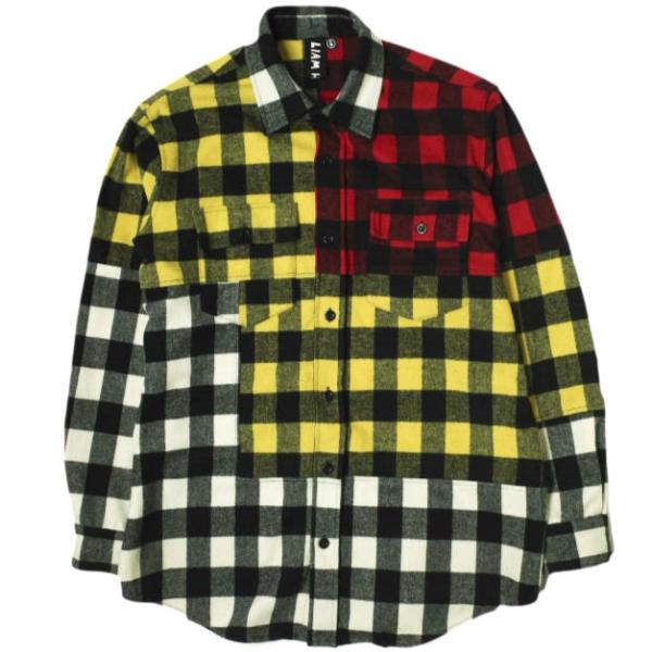 LIAM HODGES リアムホッジス 18AW PATCH WORK FLANNEL SHIRT ...