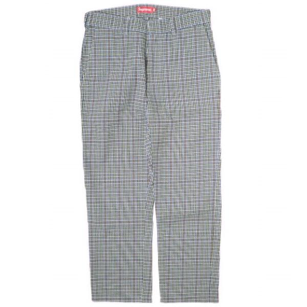 SUPREME シュプリーム 18SS Work Pant T/Cツイル グレンチェックワークパンツ...