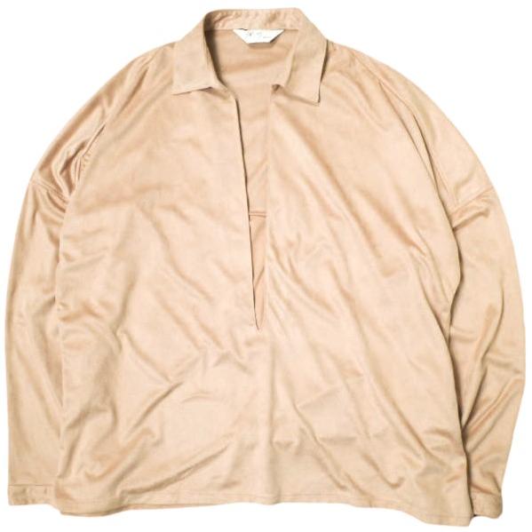 ANCELLM アンセルム 23AW 日本製 VEGAN LEATHER SKIPPER SHIRT...