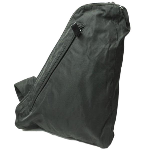 PRADA プラダ イタリア製 トライアングルロゴ ナイロンショルダーバッグ BLACK 旧品 カバ...