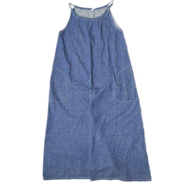 NEPENTHES 955 ネペンテス 日本製 デニムノースリーブマキシワンピース 1 Indigo...