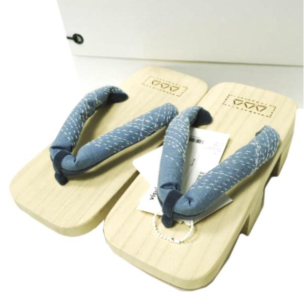 新品 visvim ビズビム 22SS 日本製 GETA SASHIKO 下駄 刺し子 012210...