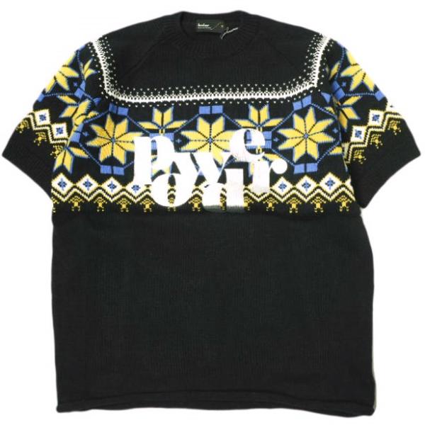 新品 kolor カラー 24SS 日本製 ノルディック柄ショートスリーブニット 24SCM-N02...