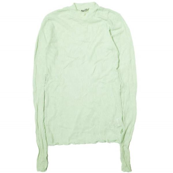AURALEE オーラリー SEE-THROUGH RIB MOCK NECK L/S TEE シー...