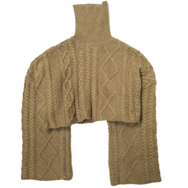 ELIN エリン cable cropped knit ケーブルクロップドニット 11705-15-...