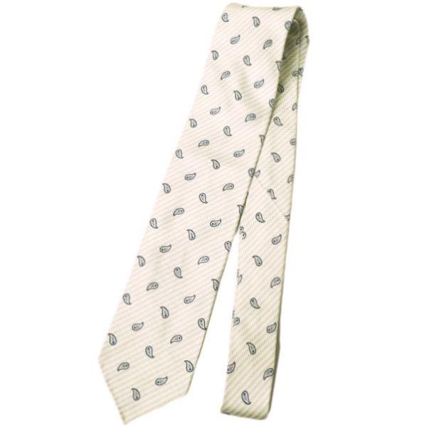 Atto Vannucci アットヴァンヌッチ イタリア製 ペイズリーレジメンタルシルクネクタイ B...