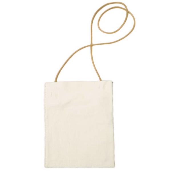 AMIACALVA アミアカルヴァ ウォッシュドキャンバス サコッシュ オフホワイト ショルダーバッ...