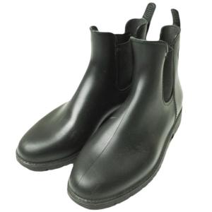 MEDUSE メデュース サイドゴアレインブーツ 37(23.5cm-24cm) ブラック ラバー ...