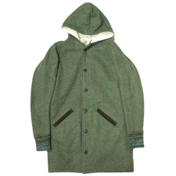 SKOOKUM スクーカム アメリカ製 メルトンウールフーデッドサーコート 32 OLIVE スタジ...