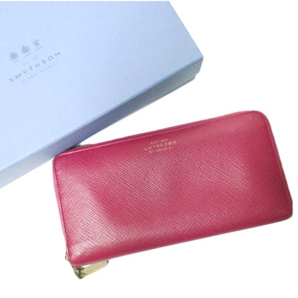 SMYTHSON スマイソン イタリア製 PANAMA LARGE ZIP AROUND PURSE...