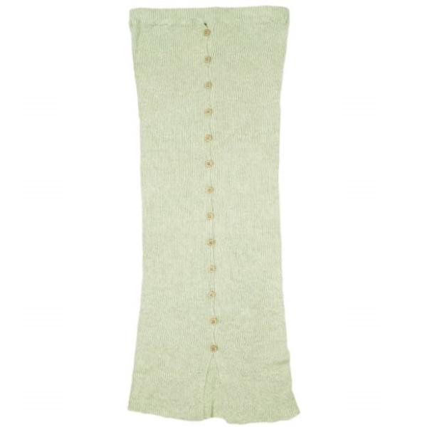 新品 BASERANGE ベースレンジ 24AW フランス製 DANDE SKIRT リブニット ボ...