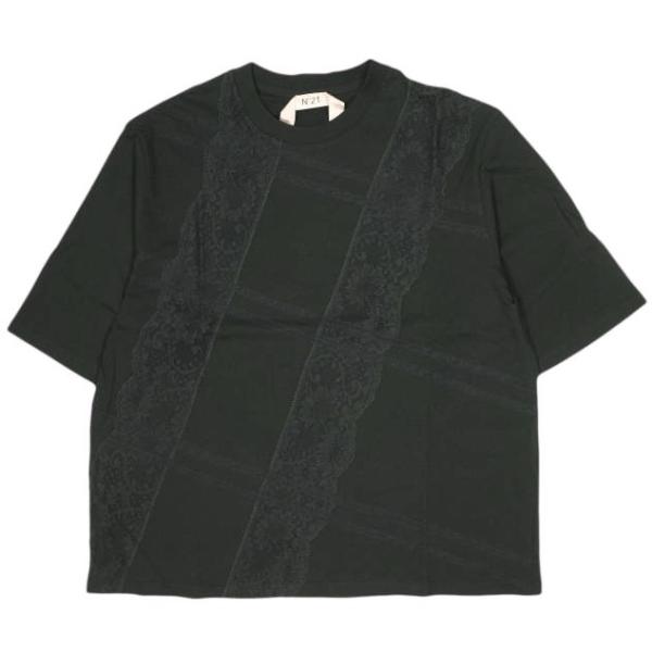 新品 N°21 ヌメロヴェントゥーノ 24SS オーバーサイズレースTシャツ 24P-F042-63...