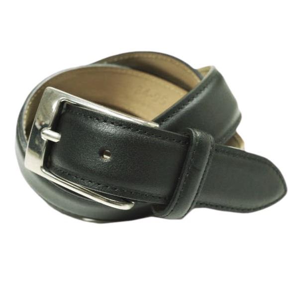 CROOTS クルーツ イギリス製 30ミリカーフレザーベルト 34(95cm) BLACK g23...