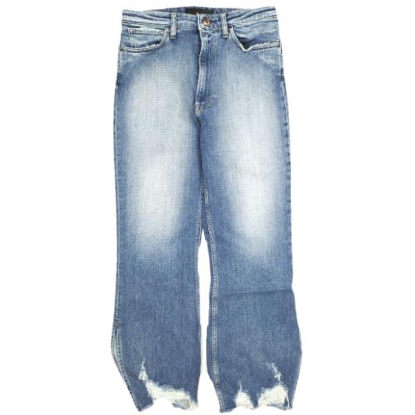 3×1 スリーバイワン 23SS イタリア製 EMPIRE CROP FLARE denim ダメー...