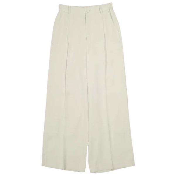 ara ara アラアラ 22SS 日本製 タックストレートパンツ 221036 2 BEIGE イ...