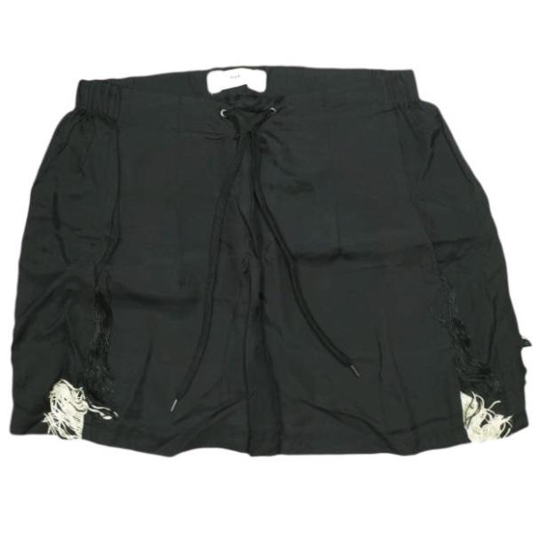 TOGA PULLA トーガ プルラ 日本製 キュプラフリンジミニスカート TP51-FG281 3...