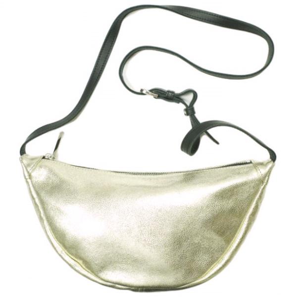 Ikot イコット 三日月型 ショルダーバッグ シャンパンゴールド カバン g23621