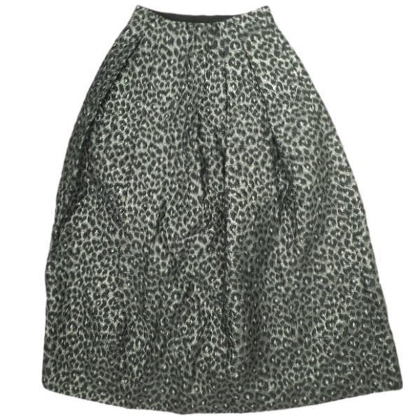 Drawer ドゥロワー 22AW 日本製 FALL1 レオパードジャカードタックスカート 6524...