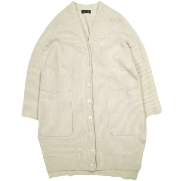 Drawer ドゥロワー 9Gアゼ編みロングカーディガン 6515-105-0422 Free BE...