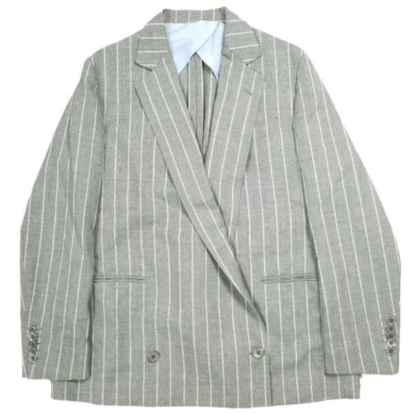 Drawer ドゥロワー 日本製 チョークストライプテーラードジャケット 6522-299-0659...
