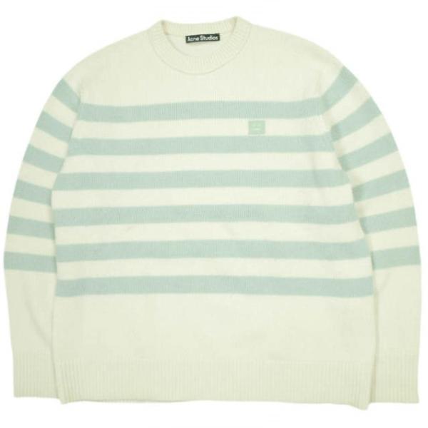 Acne Studios アクネストゥディオズ Striped Face Patch Sweater...