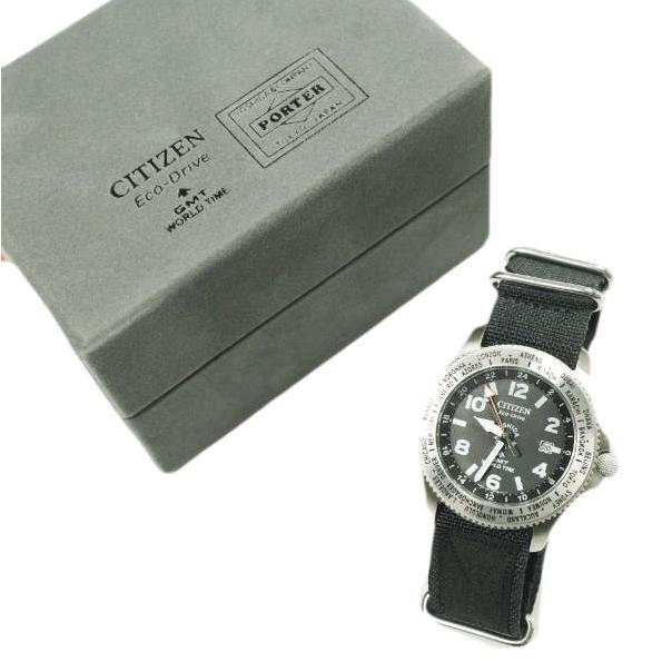 CITIZEN x PORTER シチズン ポーター 別注 GMT WORLD TIME シルバー ...