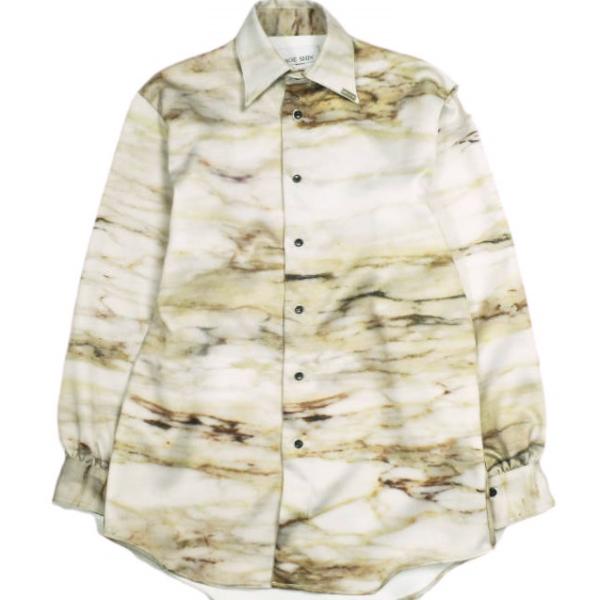 MIKAGE SHIN ミカゲシン 22AW 日本製 OPEN SLEEVE SHIRT グラフィッ...