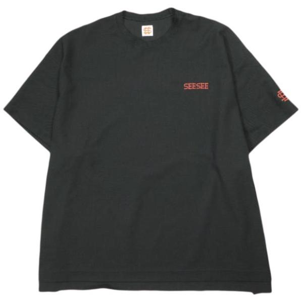 SEE SEE シーシー 日本製 SUPER BIG S/S 鹿の子 T-SHIRTS スーバービッ...