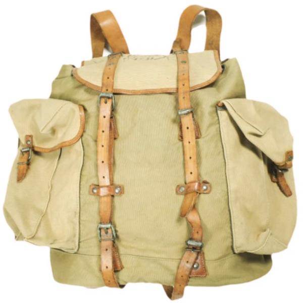 RRL ダブルアールエル イタリア製 CANVAS BAG PACK フィールドバックパック ベージ...